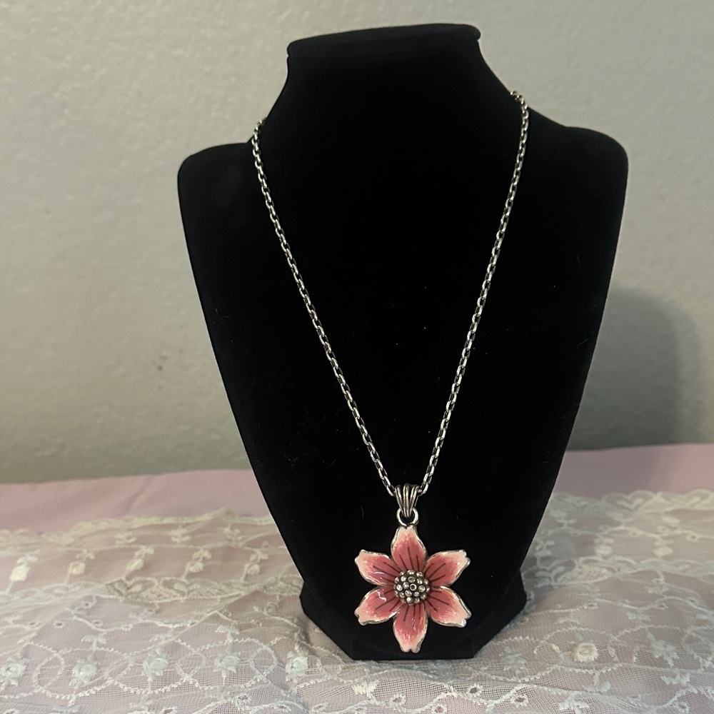 Brighton Pink Floral Pendant Necklace